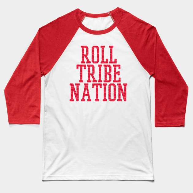 Roll Tribe Nation - Red Baseball T-Shirt by RollTribeNation